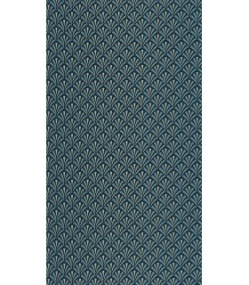 Papier peint Abundance BLEU NUIT DORÉ - Collection Élégance - CASELIO - Réf. ELC105306220