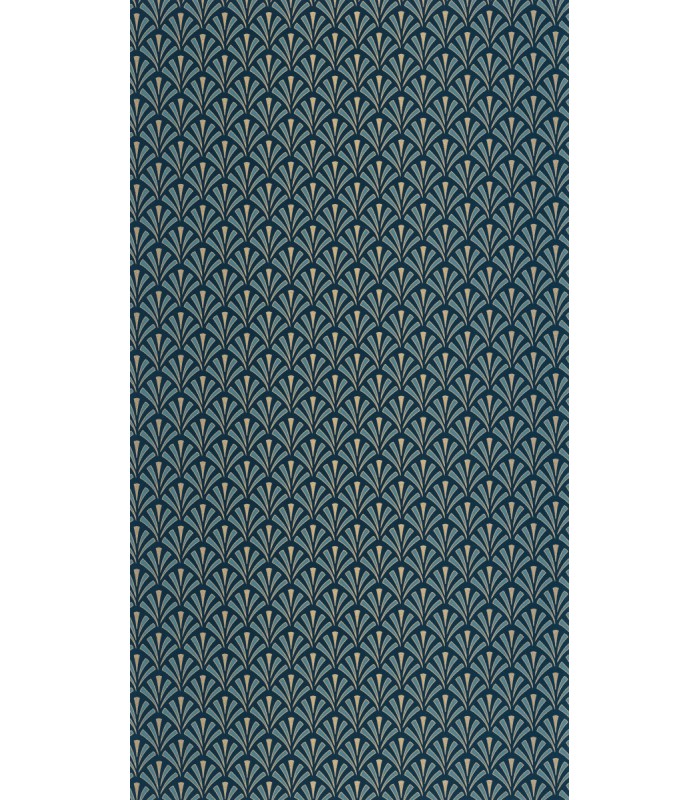 Papier peint Abundance BLEU NUIT DORÉ - Collection Élégance - CASELIO - Réf. ELC105306220