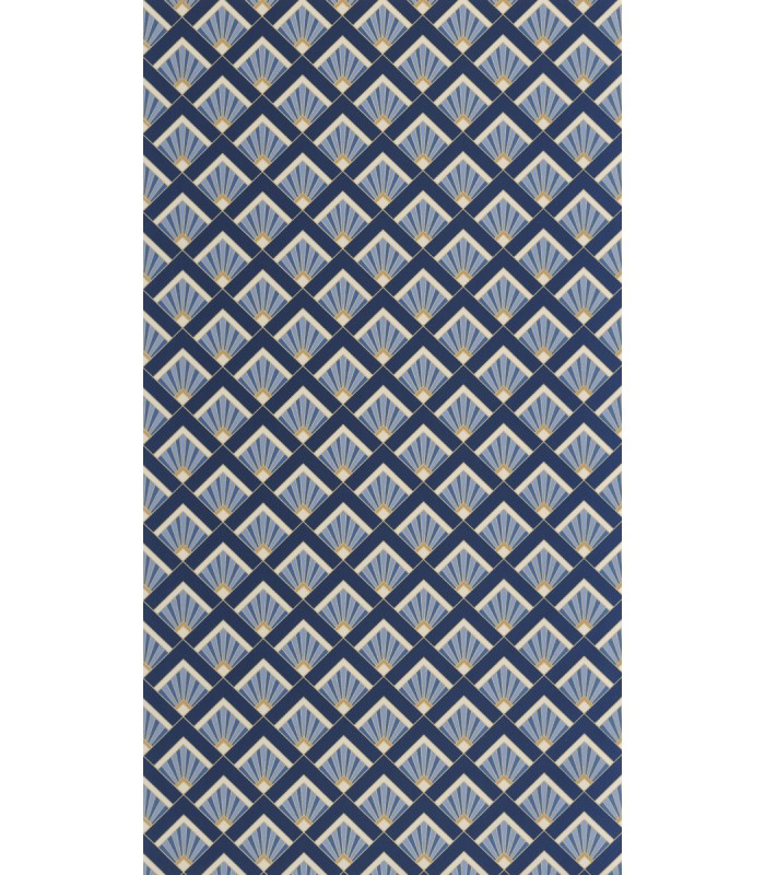 Papier peint Effervescence BLEU OUTRE-MER DORÉ - Collection Élégance - CASELIO - Réf. ELC105316060