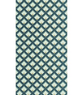 Papier peint Effervescence BLEU CANARD DORÉ - Collection Élégance - CASELIO - Réf. ELC105316162