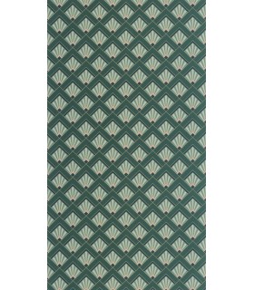 Papier peint Effervescence VERT ÉMERAUDE VIOLET DORÉ - Collection Élégance - CASELIO - Réf. ELC105317024