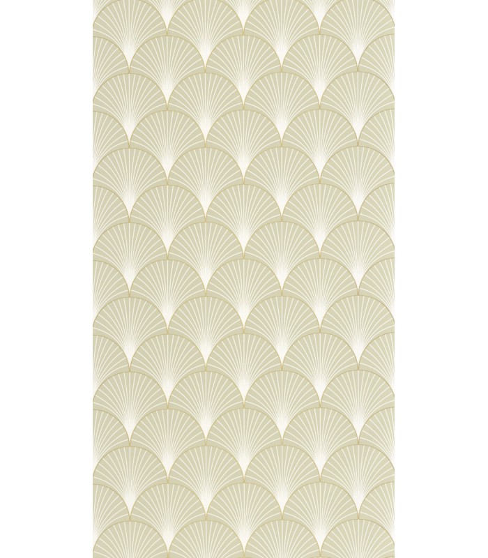 Papier peint Prosperity VERT AMANDE DORÉ - Collection Élégance - CASELIO - Réf. ELC105267023