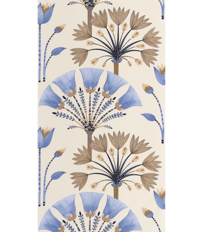 Papier peint Majestic BLEU OUTRE-MER - Collection Élégance - CASELIO - Réf. ELC105276142