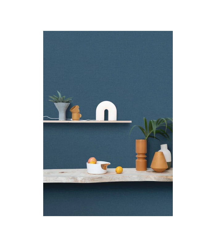 Papier peint Uni Mat Bleu madura - Collection Green Life 2 - CASELIO - Réf.  GNL2104016773
