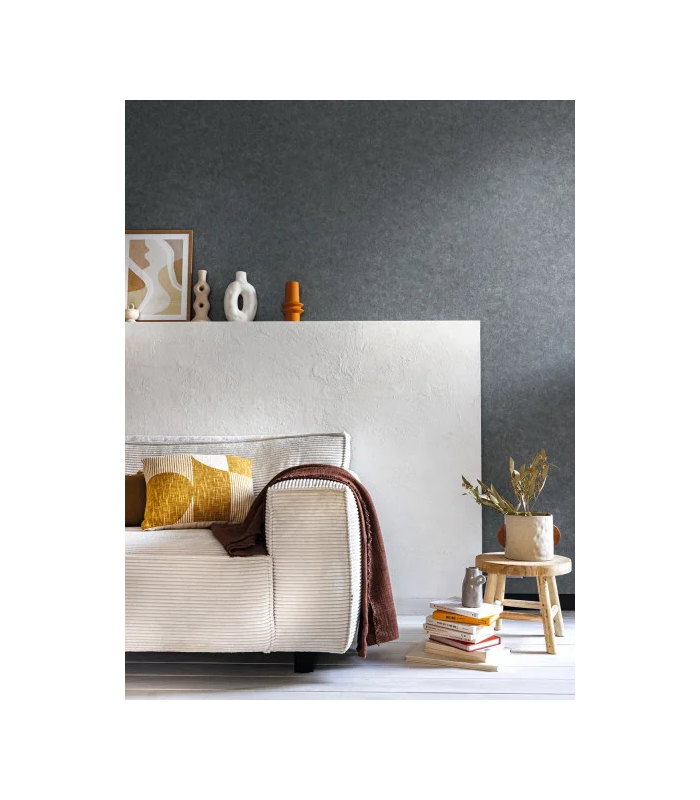 Papier peint Uni Mat GRIS ARDOISE Collection Céramique - CASELIO - Réf. CER105249420