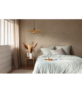 Papier peint Uni Métallisé GREGE DORE Collection Céramique - CASELIO - Réf. CER105252120