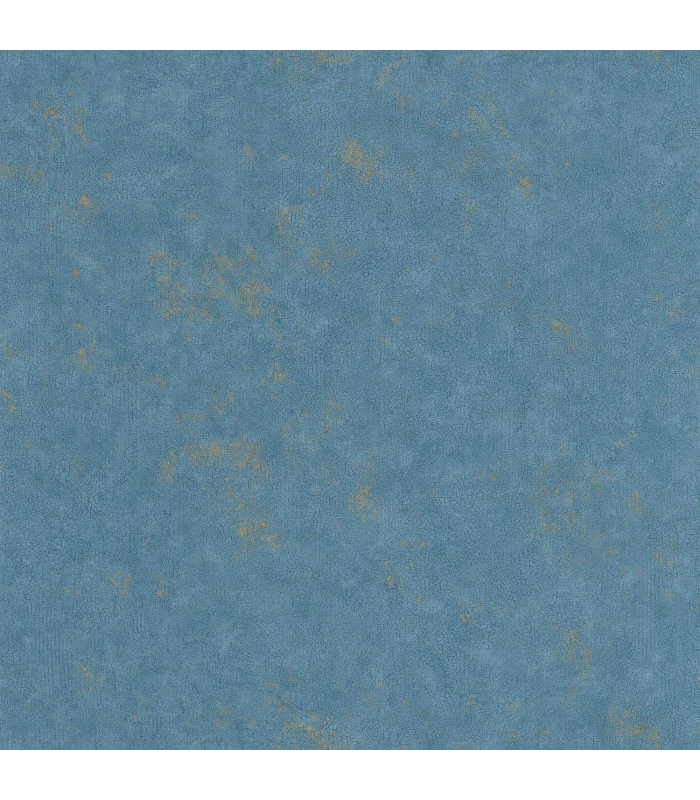 Papier peint Uni Métallisé BLEU JEAN DORE Collection Céramique - CASELIO - Réf. CER105256029