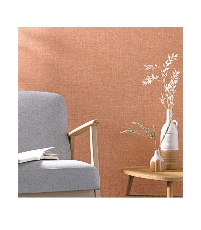 Papier peint Uni Mat Terracotta - Collection Green Life 2 - CASELIO - Réf.  GNL2104014020