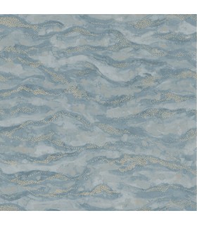 Papier Peint Intissé Sohar Violine/ Doré – Nuit d’Orient de Casamance - réf. 75401936