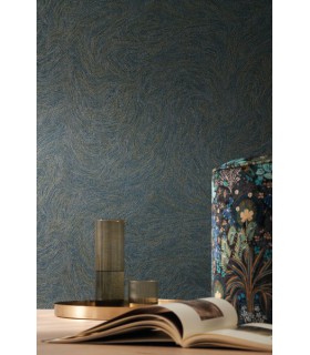 Papier Peint Intissé Voie Lactée Blanc/ Doré – Nuit d’Orient de Casamance - réf. 75413874