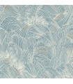 Papier peint intissé Marée Haute blanc doré Casamance réf. 75901936