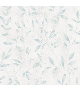 Papier Peint Vinyle sur Intissé Motif Végétation Bleu – Marburg - réf. 32631