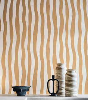 Papier peint intissé Sundae beige poudré Casamance – réf. 75913058