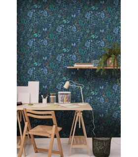 Papier peint Joy Vert et Orange - Collection Green Life 2 - CASELIO - Réf.  GNL2101690369