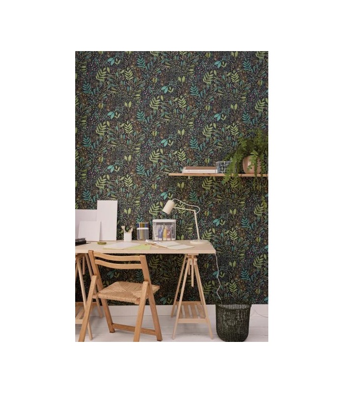 Papier peint Joy Vert et Noir - Collection Green Life 2 - CASELIO - Réf.  GNL2101699791