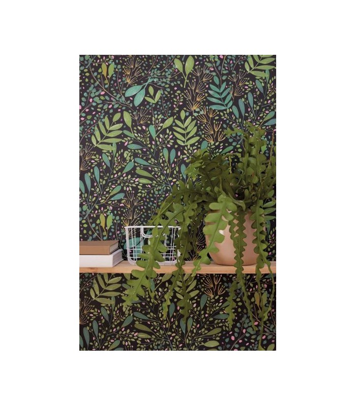 Papier peint Joy Vert et Noir - Collection Green Life 2 - CASELIO - Réf.  GNL2101699791