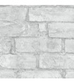Papier peint vinyle grainé intissé brique gris Erismann 6318-10