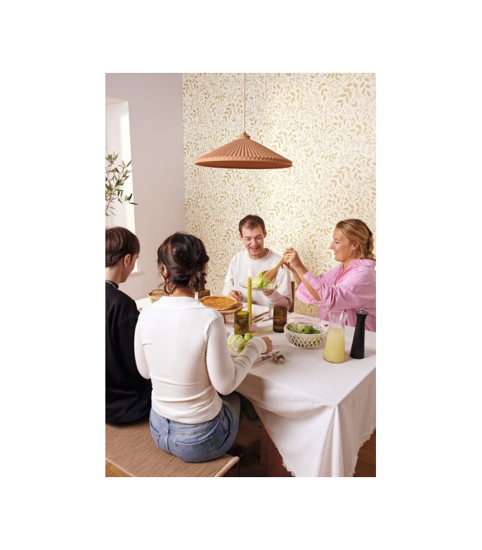 Papier peint Sympathy Blanc et Or - Collection Green Life 2 - CASELIO - Réf.  GNL2105340212