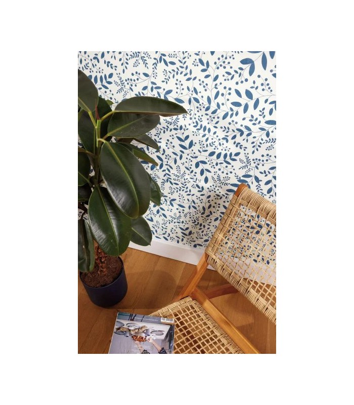 Papier peint Sympathy Bleu indigo - Collection Green Life 2 - CASELIO - Réf.  GNL2105340634