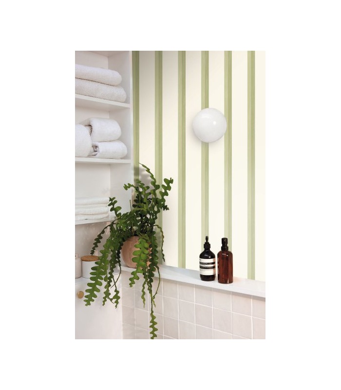 Papier peint Satisfaction Vert Mousse Et Or - Collection Green Life 2 - CASELIO - Réf.  GNL2105350710