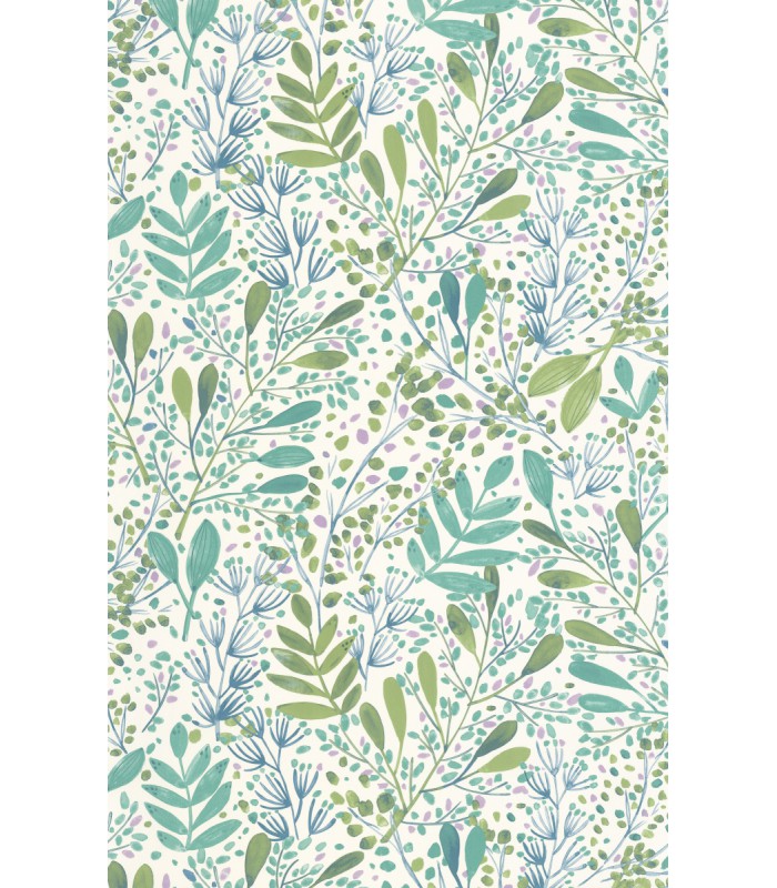 Papier peint Joy Vert et Mauve - Collection Green Life 2 - CASELIO - Réf.  GNL2101690746