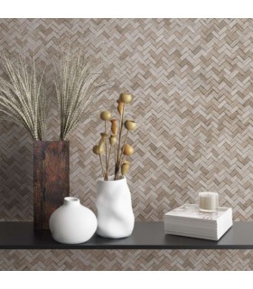 Papier Peint Vinyle Grainé sur Intissé Motif Chevrons – Erismann - réf. 33309