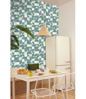 Papier peint Hapiness Bleu - Collection Green Life 2 - CASELIO - Réf.  GNL2105360690