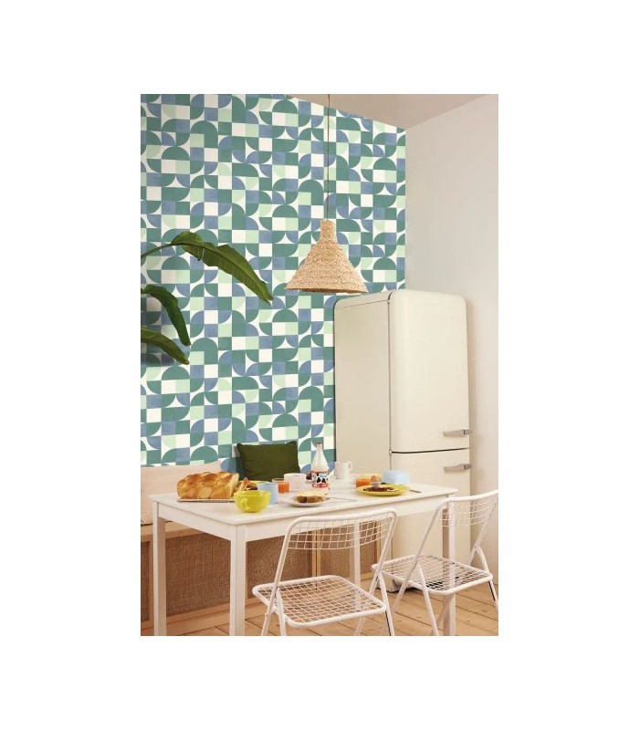 Papier peint Hapiness Bleu - Collection Green Life 2 - CASELIO - Réf.  GNL2105360690