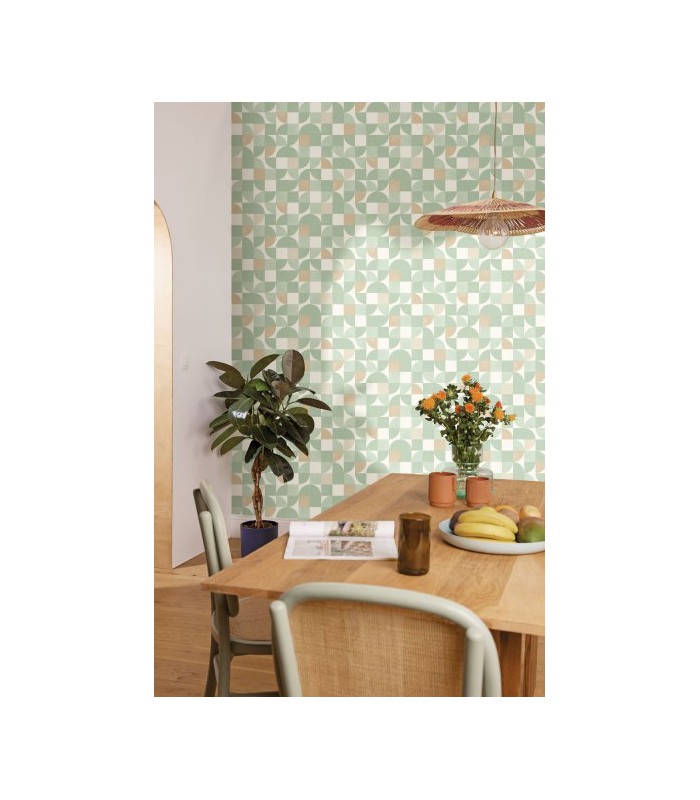 Papier peint Hapiness Vert d'Eau - Collection Green Life 2 - CASELIO - Réf.  GNL2105360776