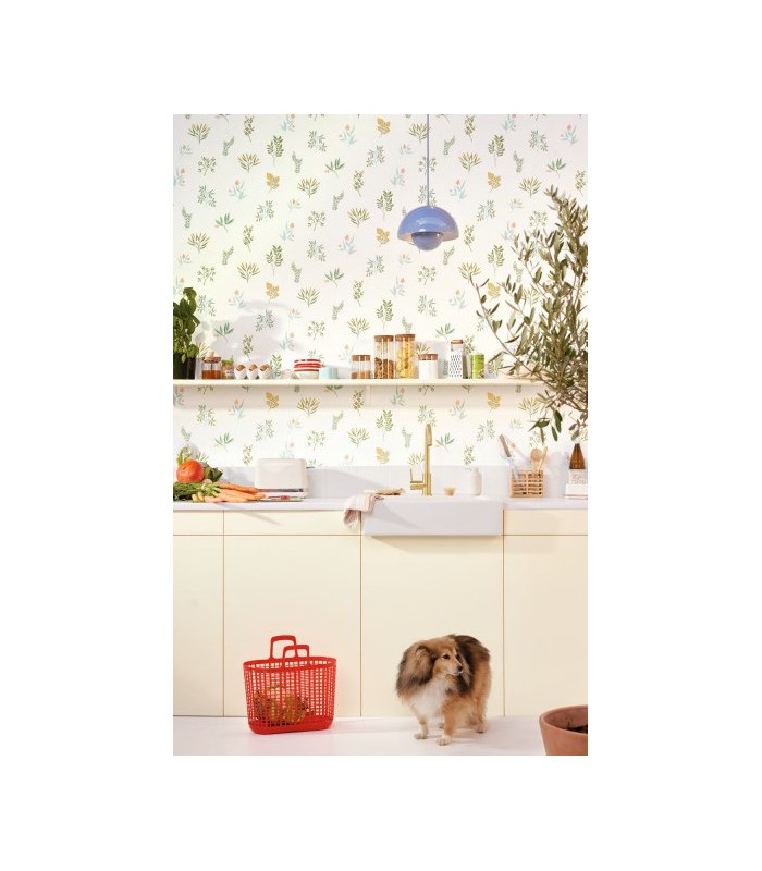 Papier peint Luck Vert d'Eau - Collection Green Life 2 - CASELIO - Réf.  GNL2105370721