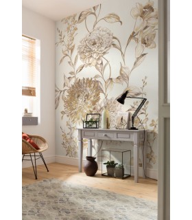 Panoramique Vintage Chrysanthemum - Collection Pure 2 - KOMAR - REF P267-VD2 - 200x250CM