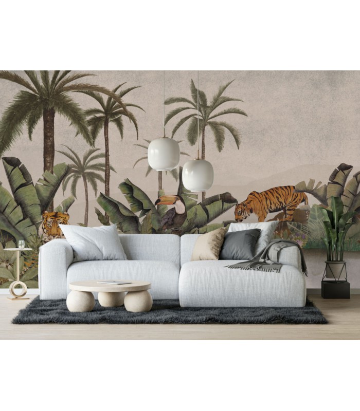 Panoramique Tiger Jungle - Collection Pure 2 - KOMAR - REF P279-VD4  - 400x250CM