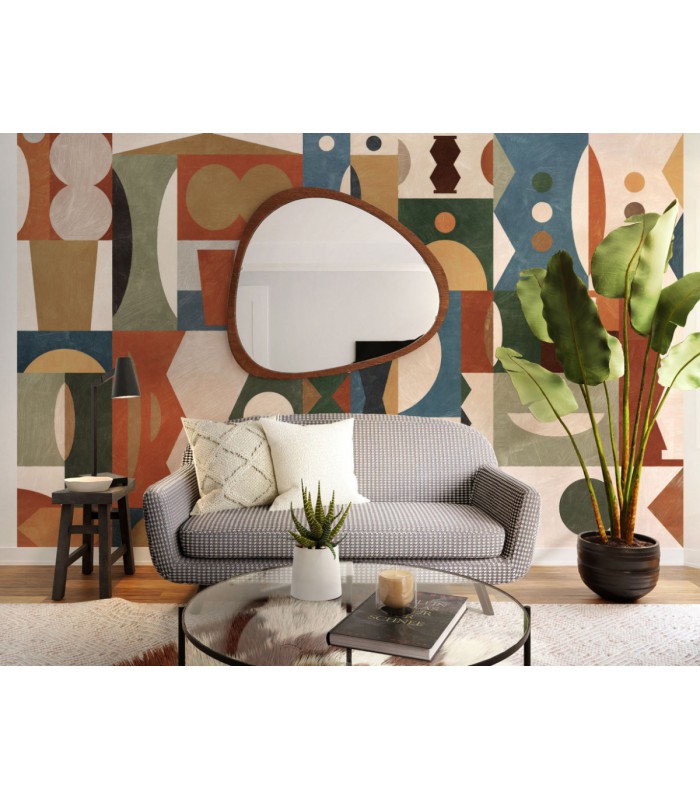 Panoramique Tribal Tiles - Collection Pure 2 - KOMAR - REF P258-VD4  - 400x250CM