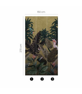 Panoramique MURALS - TROPICAL TWILIGHT - Erismann - 2547N-82 - 1,50m x 2,70m