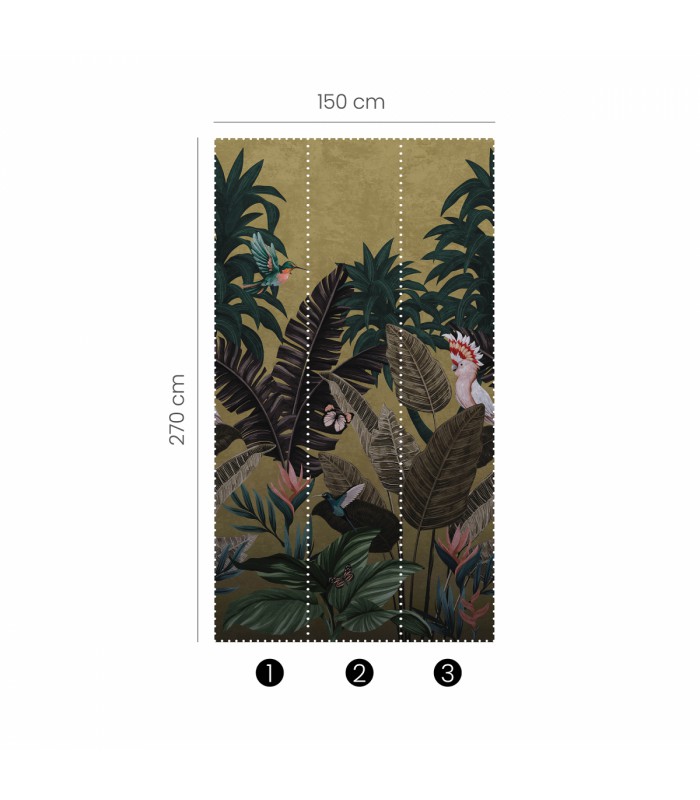 Panoramique MURALS - TROPICAL TWILIGHT - Erismann - 2547N-82 - 1,50m x 2,70m