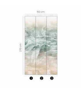 Panoramique MURALS - WILD SEA - Erismann - 2549N-81 - 1,50m x 2,70m