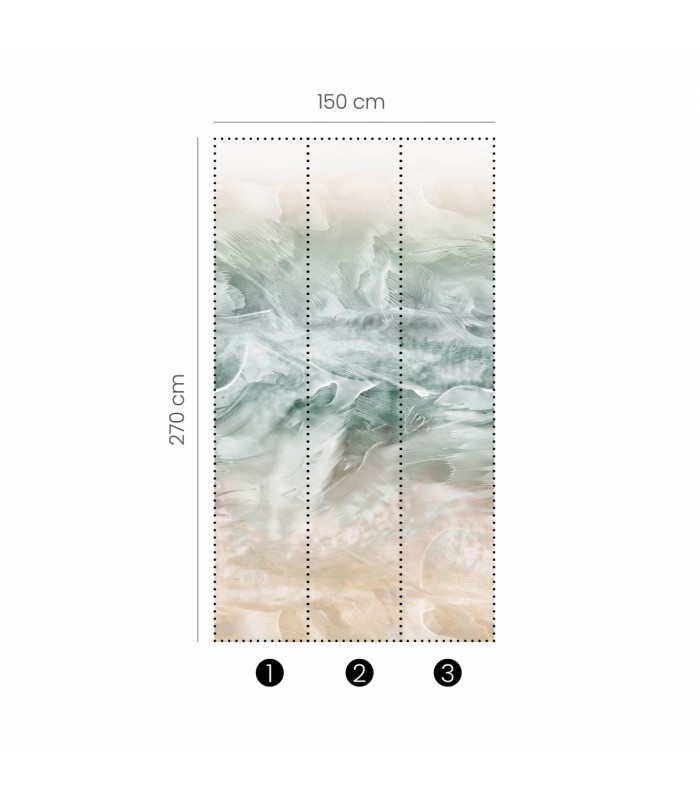 Panoramique MURALS - WILD SEA - Erismann - 2549N-81 - 1,50m x 2,70m