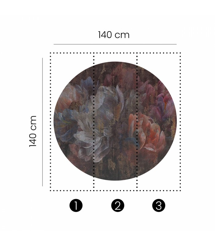 Panoramique MURALS - QUEEN OF NIGHT - Erismann - 2556N-71 - 1,40m de diamètre