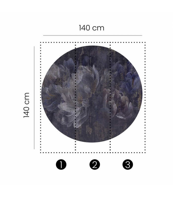 Panoramique MURALS - QUEEN OF NIGHT - Erismann - 2556N-72 - 1,40m de diamètre