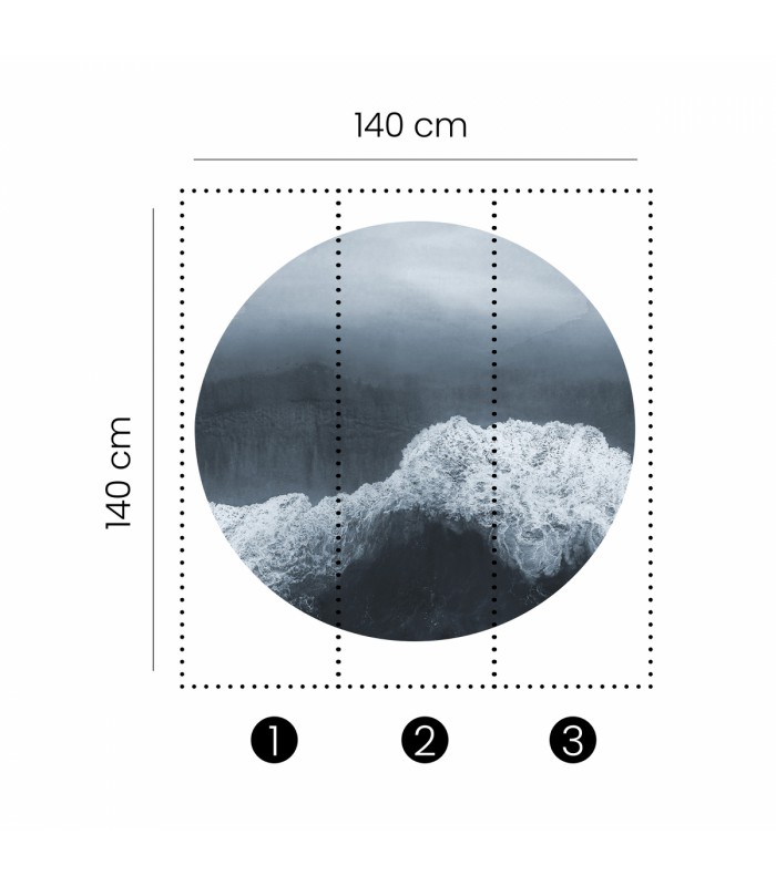 Panoramique MURALS - SPUME - Erismann - 2557N-71 - 1,40m de diamètre