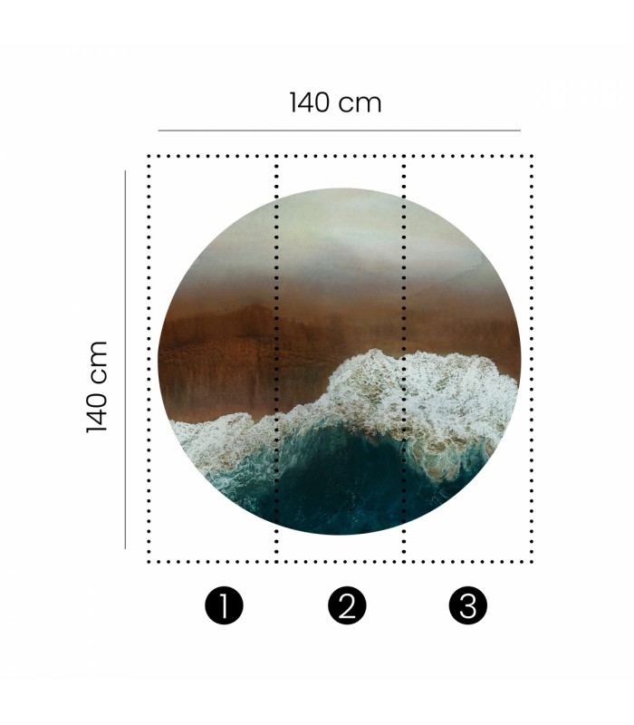 Panoramique MURALS - SPUME - Erismann - 2557N-72 - 1,40m de diamètre