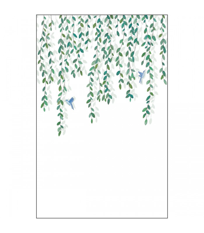 Papier peint Panoramique Birdy Vert - 200x310cm - Collection Green Life 2 - CASELIO - Réf.  GNL2105400404