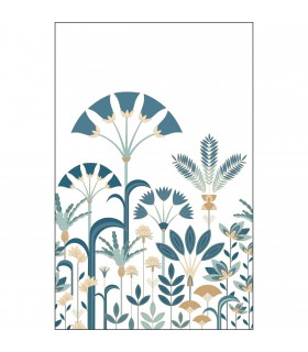 Papier peint Panoramique Luxuriance BLEU - 200x310cm - Collection Élégance - CASELIO - Réf. ELC105326004