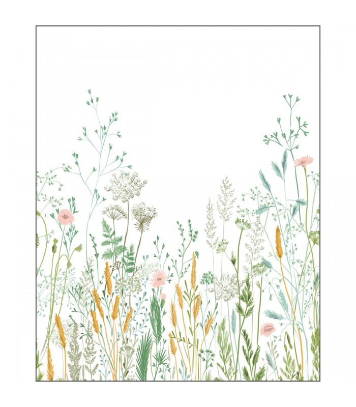 Papier peint Panoramique Herbarium Multicouleurs - 200x250cm - Collection Green Life 2 - CASELIO - Réf.  GNL2105390405