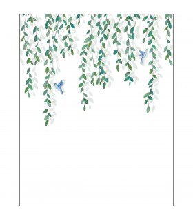 Papier peint Panoramique Birdy Vert - 200x250cm - Collection Green Life 2 - CASELIO - Réf.  GNL2105400405