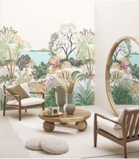 Papier peint Panoramique CAP ESTEREL BLEU, format S - Collection Échappée Belle - CASADECO - Réf.ECHA89866116