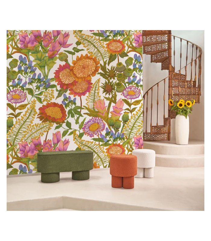 Papier peint Panoramique LES BAUX DE PROVENCE MULTICO, format M - Collection Échappée Belle - CASADECO - Réf.ECHA89877317