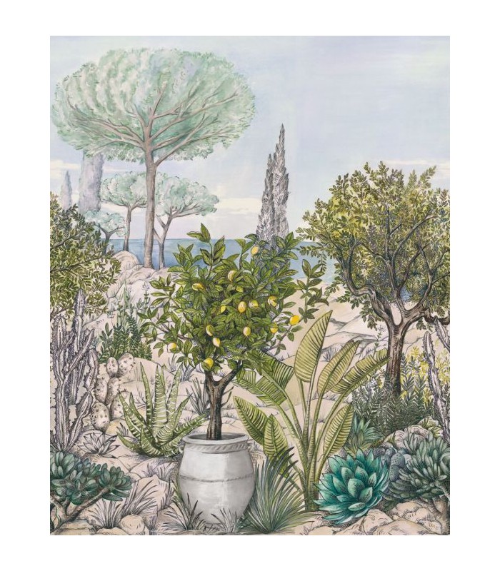 Panoramique BAUX DE PROVENCE CAL VERT 200x250 - Collection AZUR - CASELIO - Réf. AZU105477705