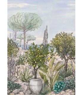 Panoramique BAUX DE PROVENCE CAL VERT 200x280 - Collection AZUR - CASELIO - Réf. AZU105477703