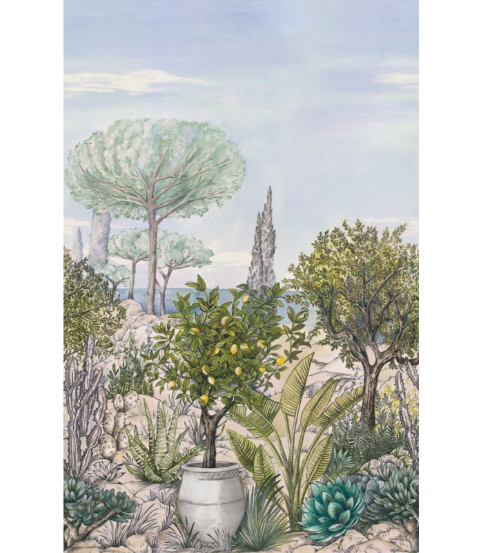 Panoramique BAUX DE PROVENCE CAL VERT 200x310 - Collection AZUR - CASELIO - Réf. AZU105477704